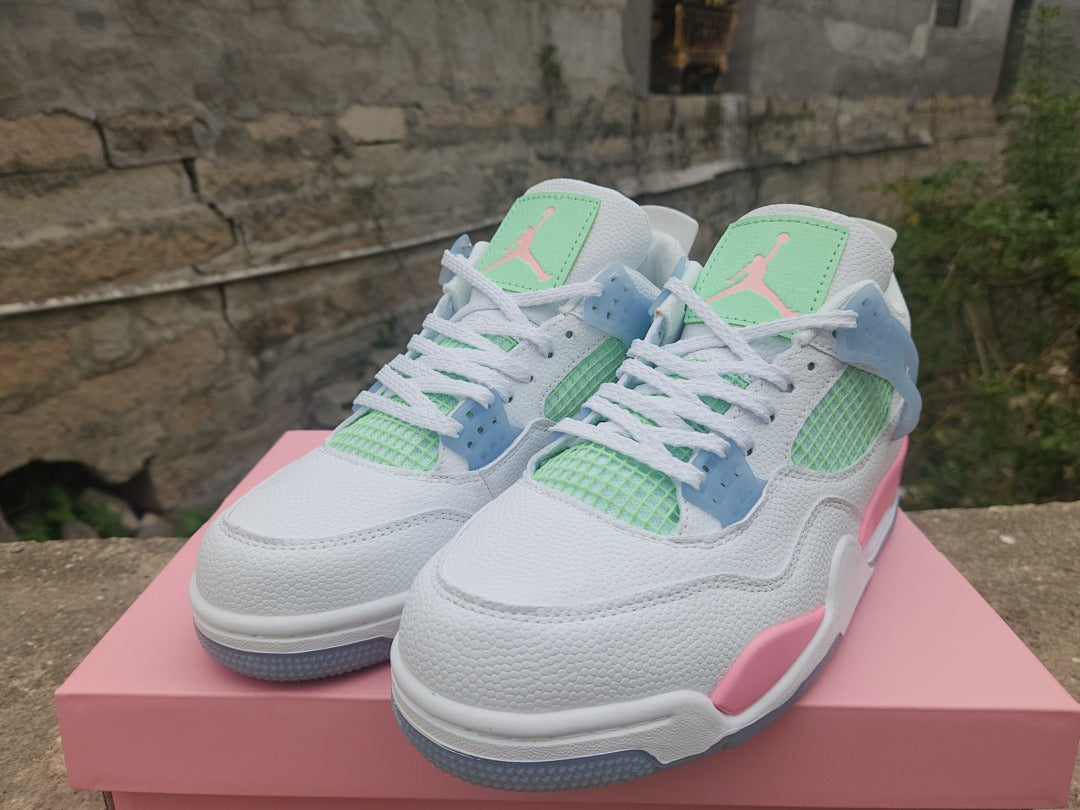 Mid Top Sneakers, Pink Colorway, Valentine Design, Lace Up Design, Casual Gift for Sneaker Fans