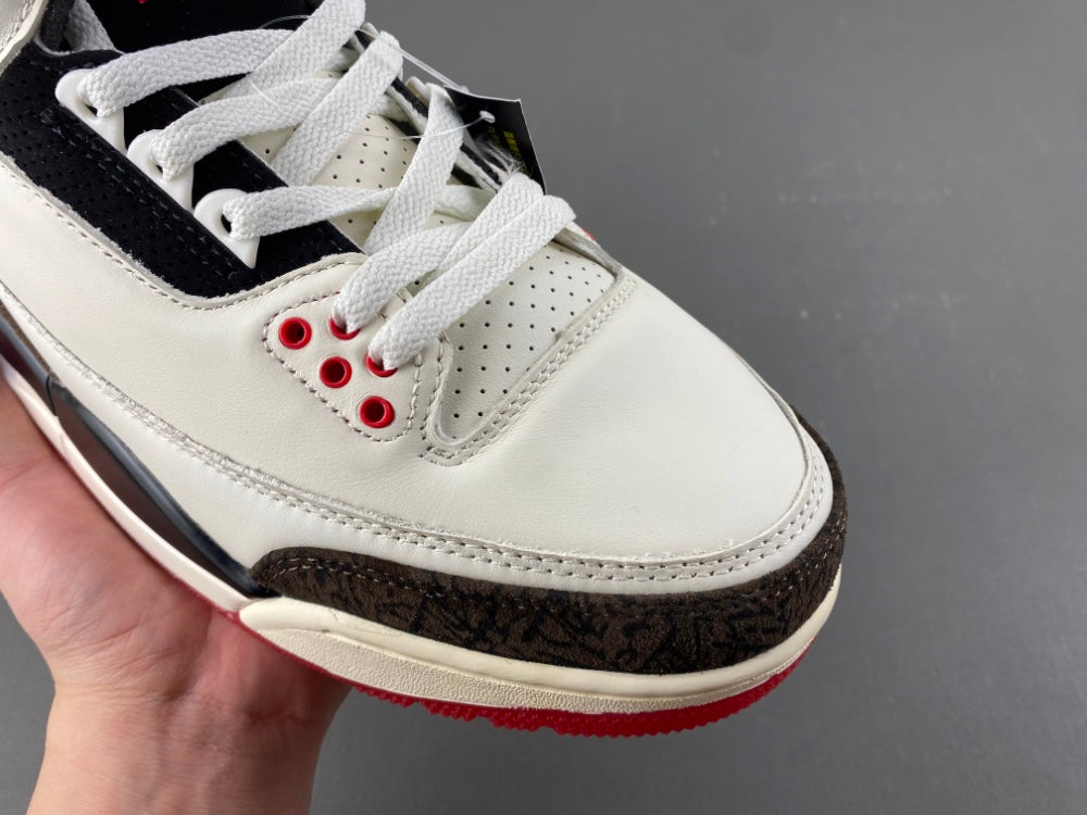 Low Top Sneakers, White Black Red Brown Colorway, Lace Up Design, Casual Gift for Sneaker Fans
