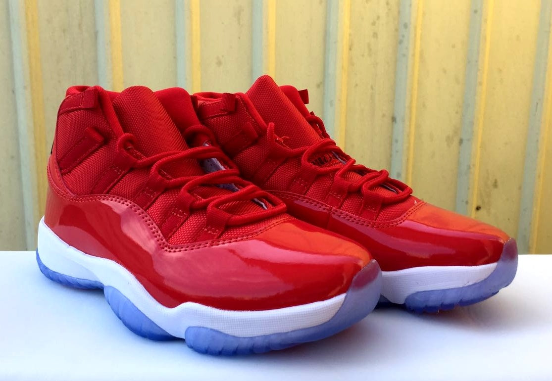 Sneakers, Red Colorway, Lace Up Design, Casual Gift for Sneaker Fans
