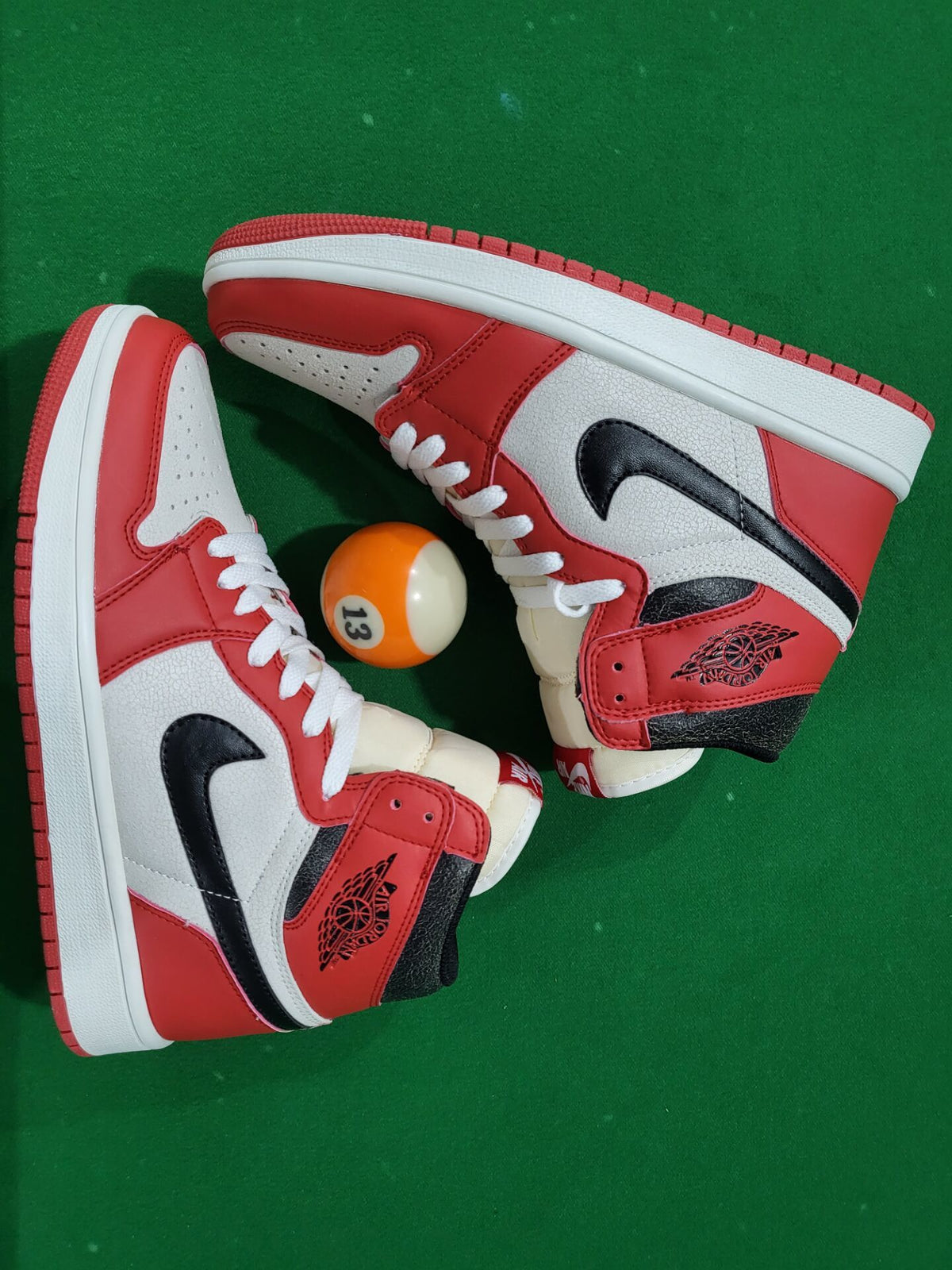 Retro Sneakers, Red White Black Colorway, Lace Up Design, Casual Gift for Sneaker Fans
