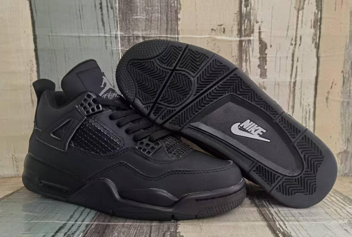 Mid Top Sneakers, Black Colorway, Lace Up Design, Casual Gift for Sneaker Fans