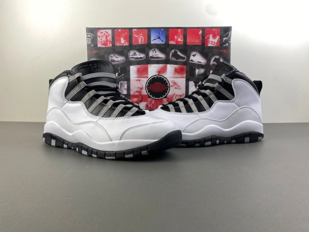 High Top Sneakers, White Black Gray Colorway, Leather Footwear, Lace Up Design, Casual Gift for Sneaker Fans