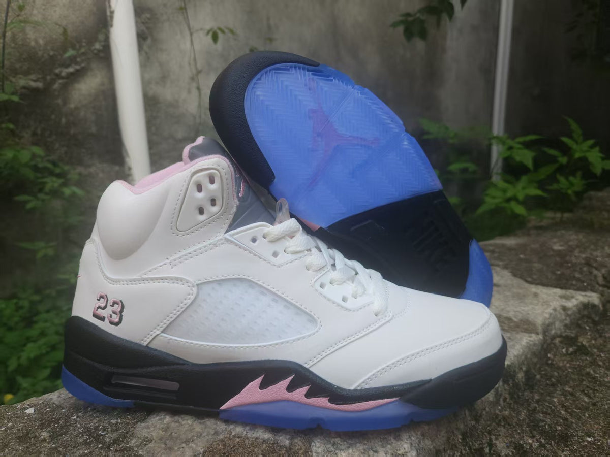 High Top Sneakers, Pink Colorway, Lace Up Design, Casual Gift for Sneaker Fans