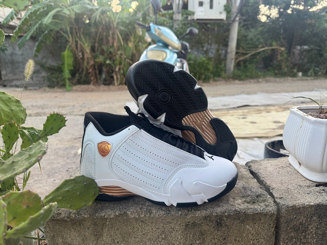 High Top Sneakers, White Gold Colorway, Lace Up Design, Casual Gift for Sneaker Fans