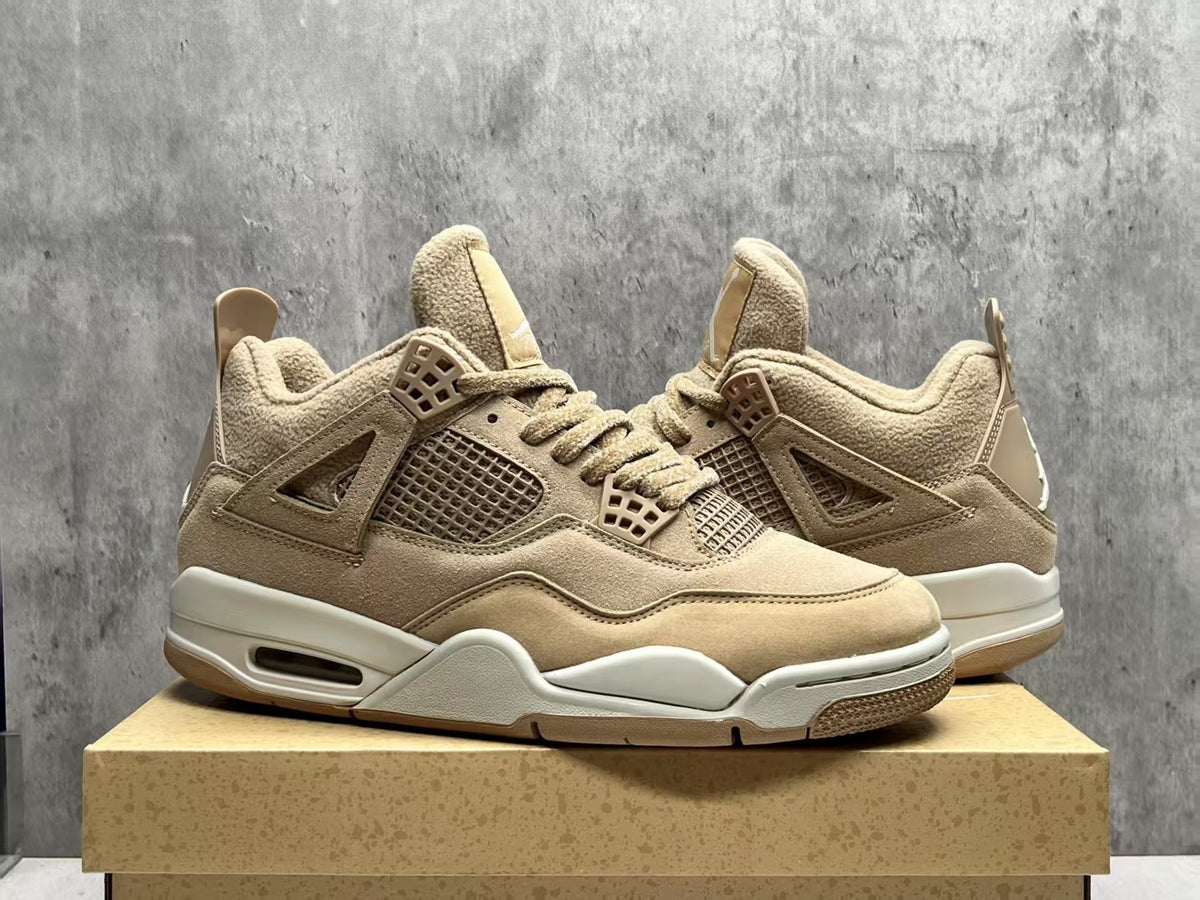 Mid Top Sneakers, Beige Colorway, Lace Up Design, Casual Gift for Sneaker Fans