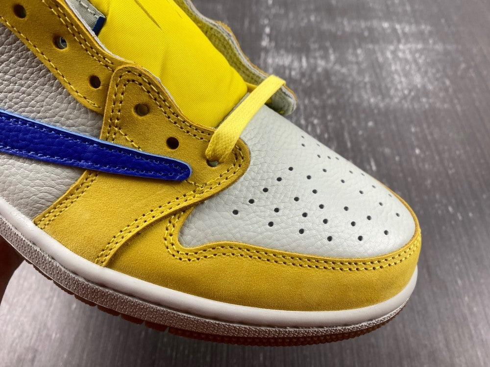 Low Top Sneakers, Blue White Yellow Colorway, Reverse Hook Design, Lace Up Design, Casual Gift for Sneaker Fans