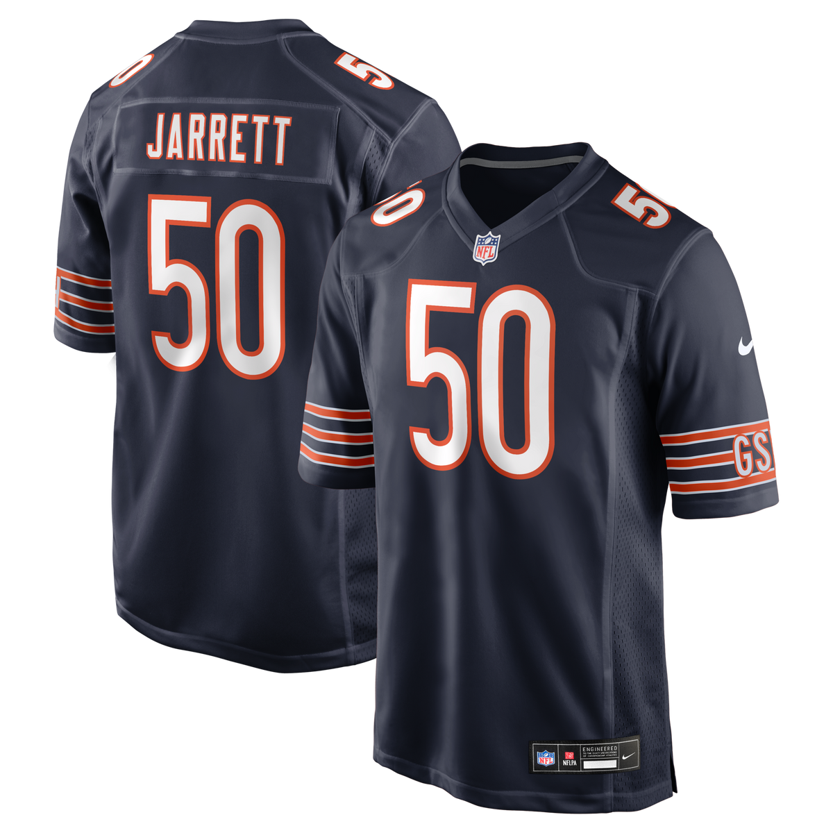 Chicago Bears Grady Jarrett Navy Team Game Jersey