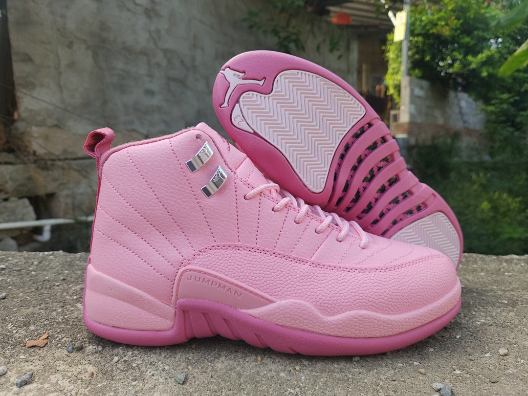 High Top Sneakers, Pink Colorway, Lace Up Design, Casual Gift for Sneaker Fans