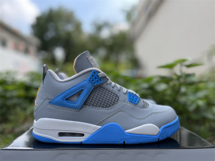 Retro Mid Top Sneakers, Blue Gray Colorway, Lace Up Design, Casual Gift for Sneaker Fans