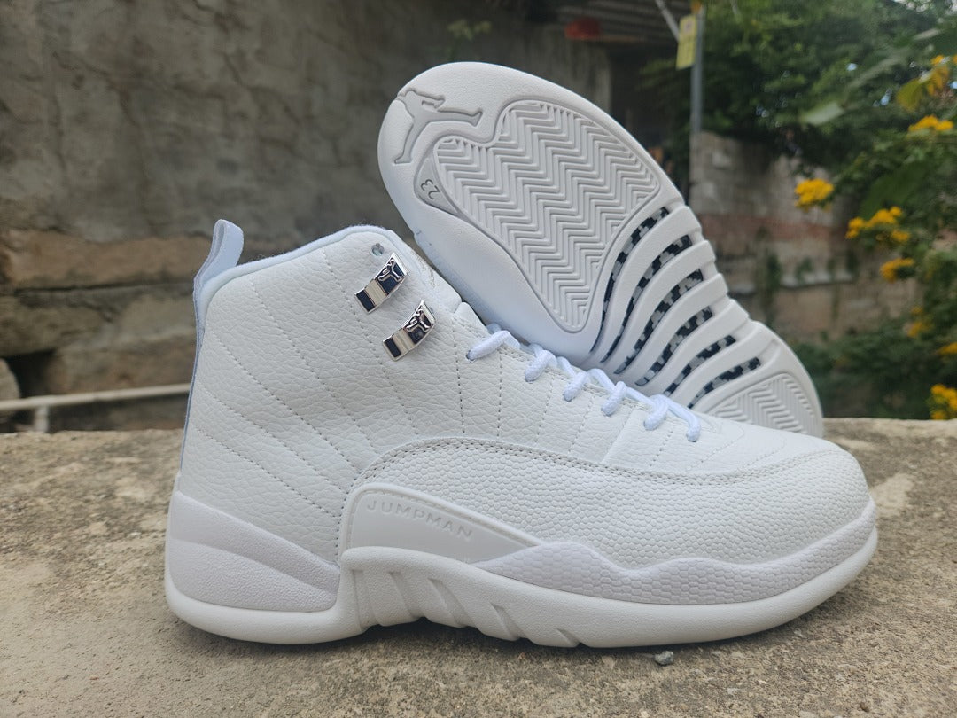 High Top Sneakers, White Colorway, Lace Up Design, Casual Gift for Sneaker Fans