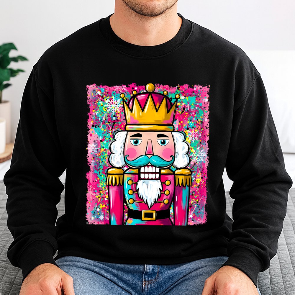 Nutcracker Holiday Sweatshirt, Watercolor Nutcracker Sweatshirt, Aesthetic Christmas Ballet Sweater, Festive Nutcracker Crewn