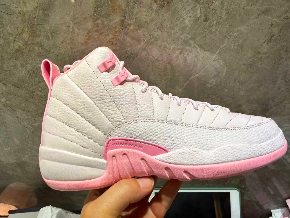 High Top Sneakers, White Pink Colorway, Lace Up Design, Casual Gift for Sneaker Fans
