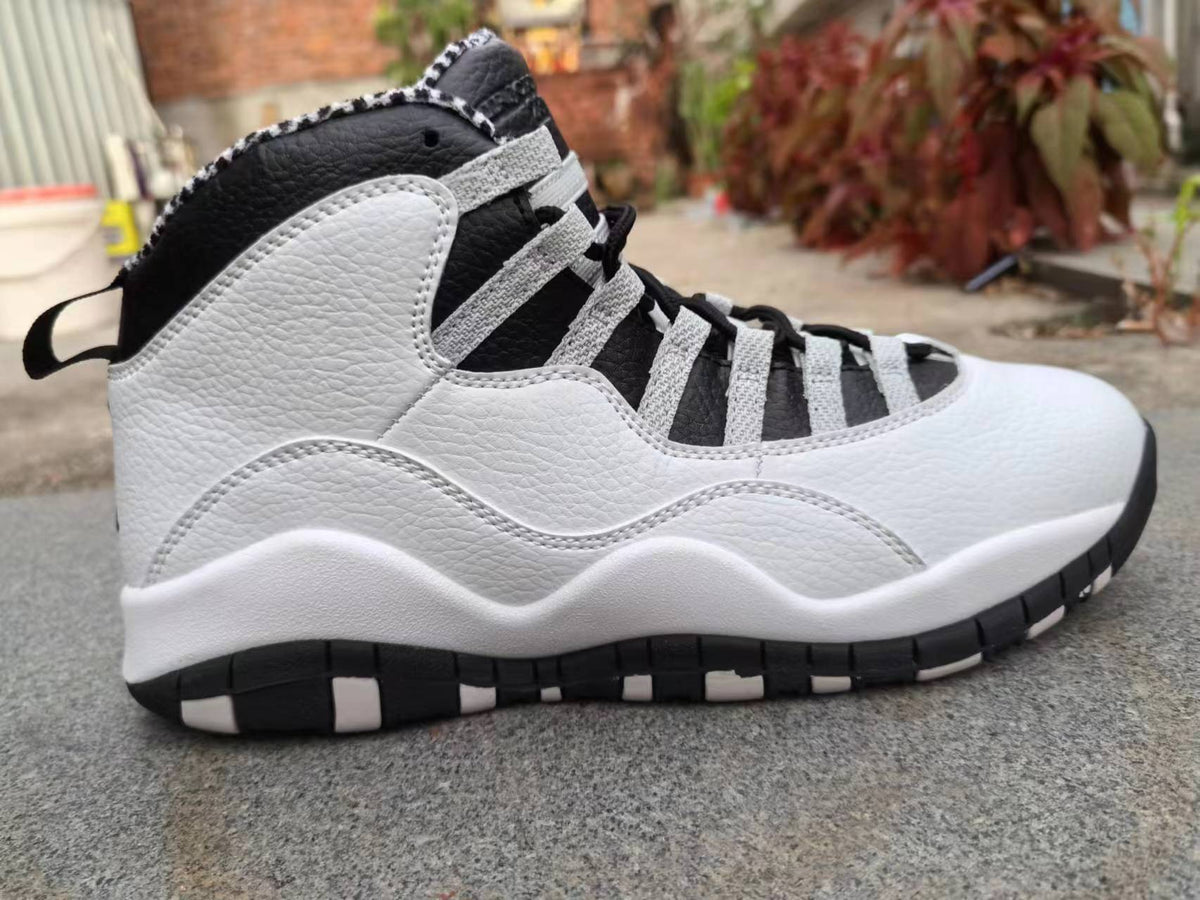 High Top Sneakers, White Black Colorway, Lace Up Design, Casual Gift for Sneaker Fans