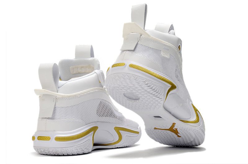 Sneakers, White Yellow Colorway, Lace Up Design, Casual Gift for Sneaker Fans