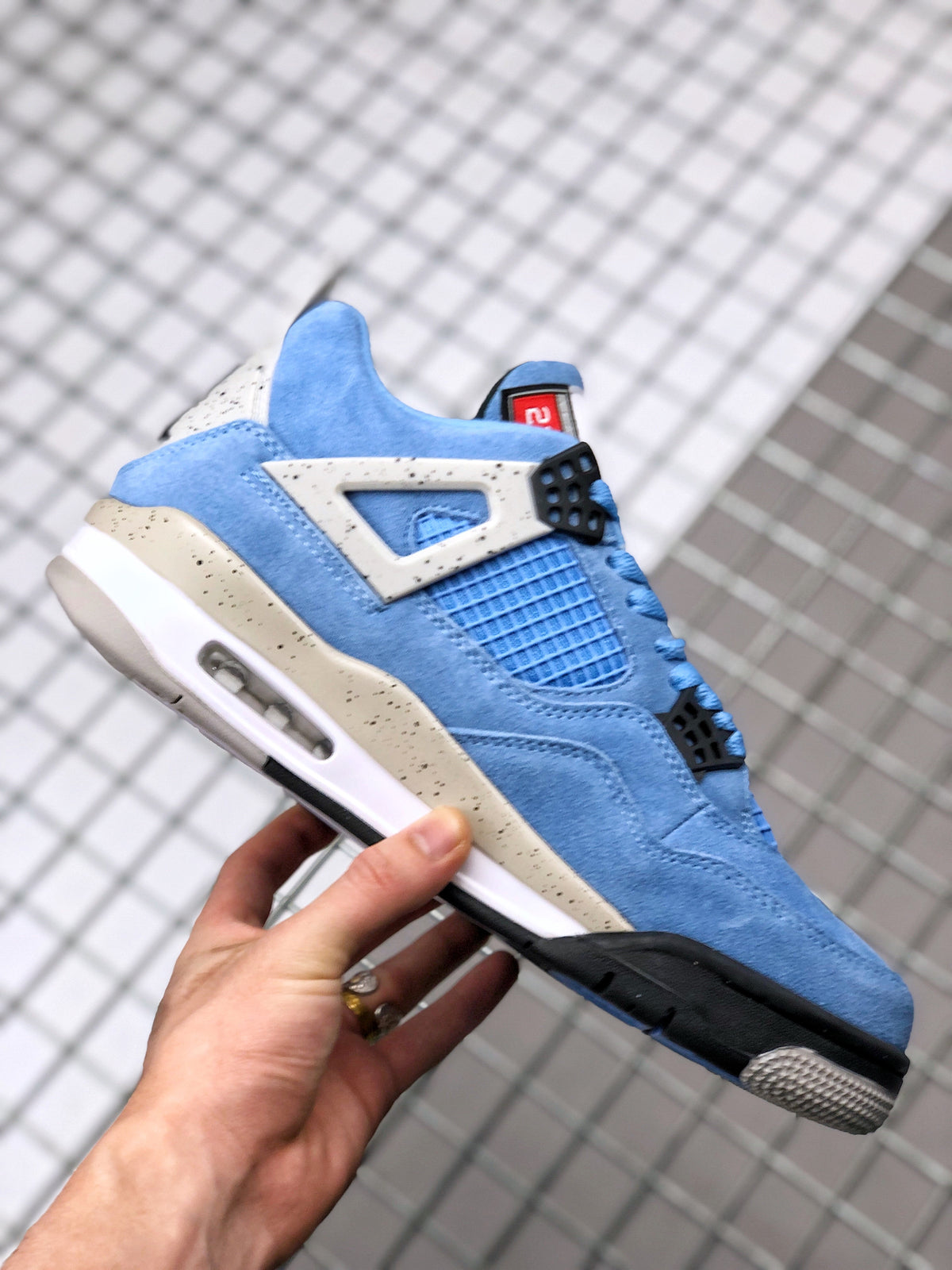 Sneakers, University Blue Colorway, Lace Up Design, Casual Gift for Sneaker Fans