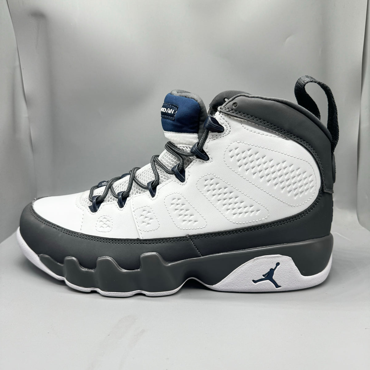 High Top Sneakers, Dark Gray White Colorway, Lace Up Design, Casual Gift for Sneaker Fans