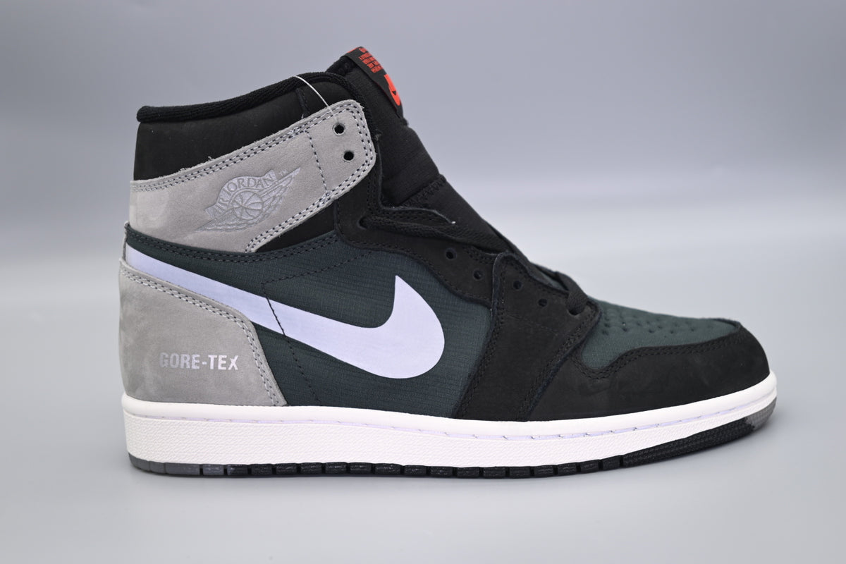 Sneakers, Green Black Gray Colorway, Reflective Detail, Lace Up Design, Casual Gift for Sneaker Fans