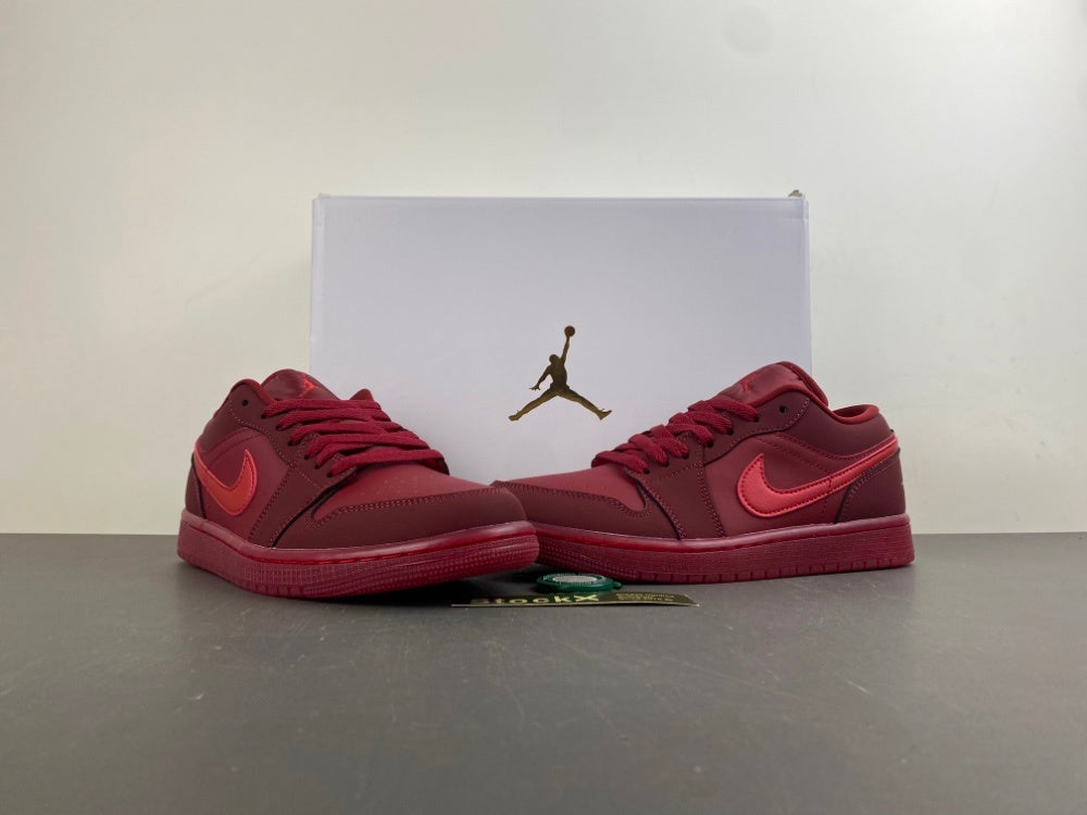 Low Top Sneakers, Red Colorway, Valentine Design, Lace Up Design, Casual Gift for Sneaker Fans