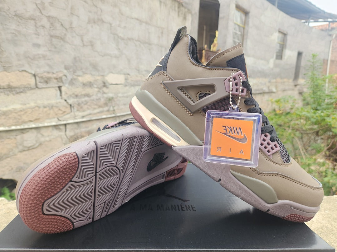 Mid Top Sneakers, Brown Colorway, Lace Up Design, Casual Gift for Sneaker Fans