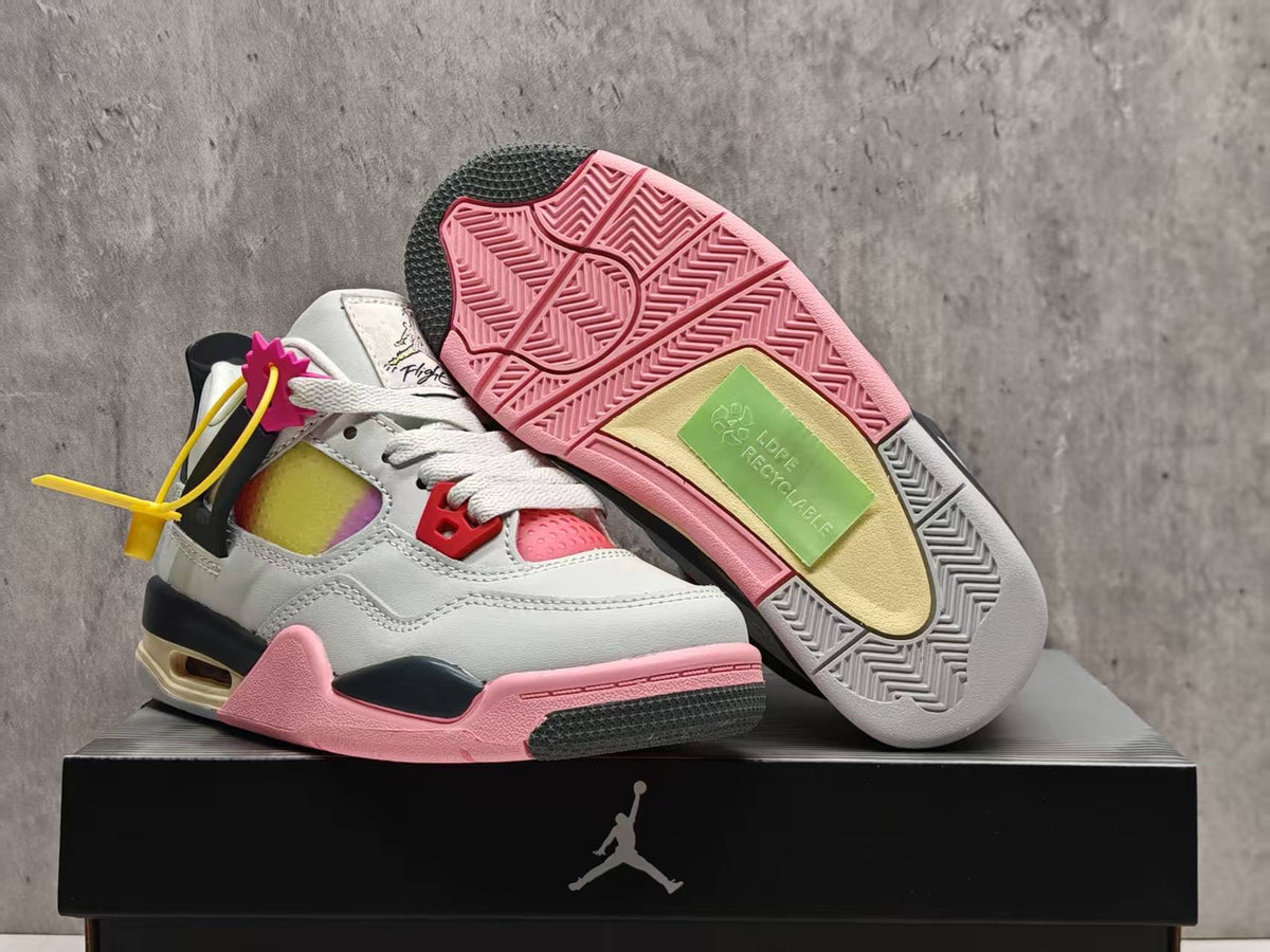 Mid Top Sneakers, Pink Colorway, Lace Up Design, Casual Gift for Sneaker Fans