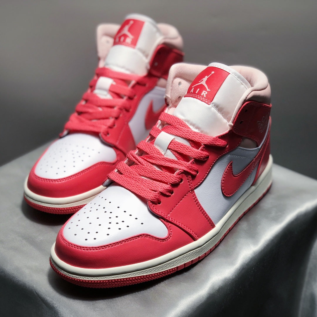 Mid Top Sneakers, Cream Colorway, Lace Up Design, Casual Gift for Sneaker Fans