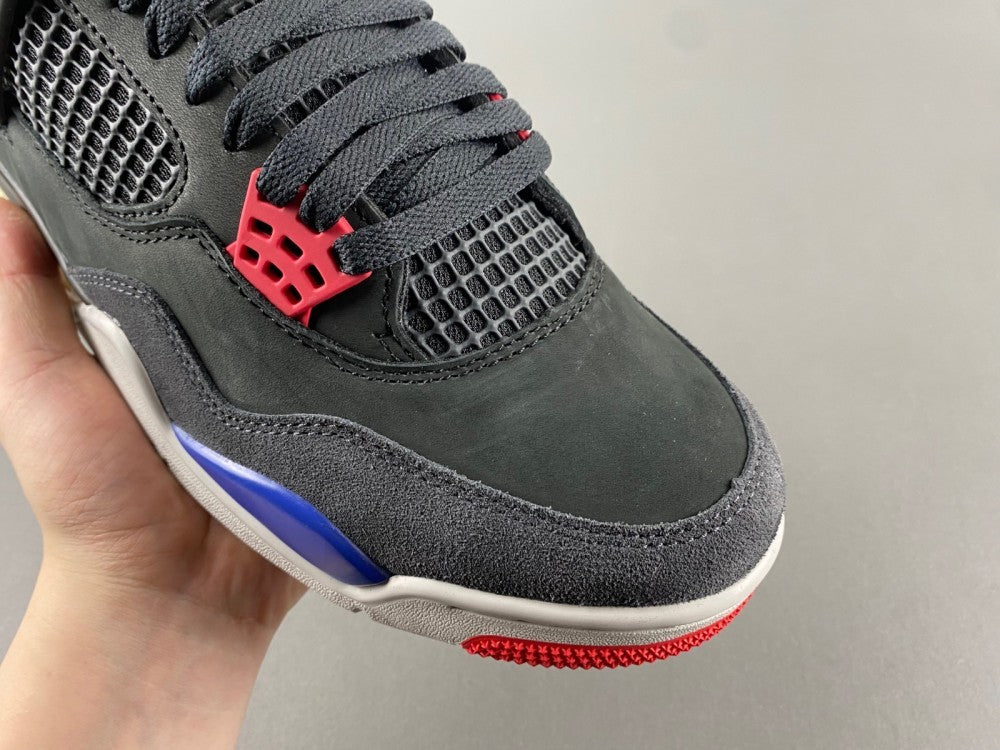 Low Top Sneakers, Blue Black Red Colorway, Lace Up Design, Casual Gift for Sneaker Fans