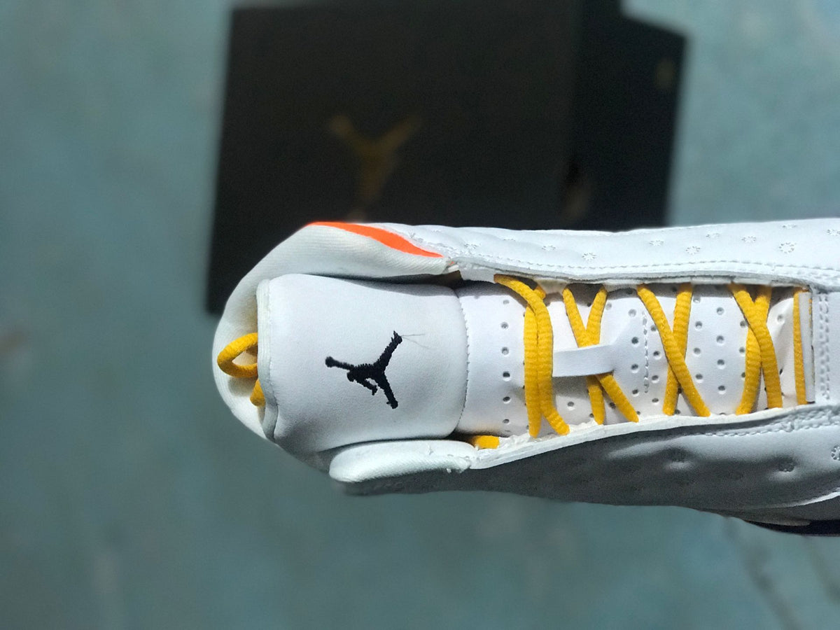 Sneakers, White Orange Colorway, Mismatched Colorway, Lace Up Design, Casual Gift for Sneaker Fans