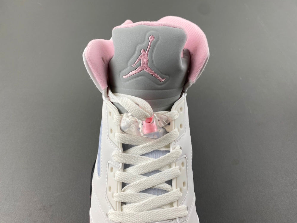Low Top Sneakers, White Black Pink Colorway, Lace Up Design, Casual Gift for Sneaker Fans