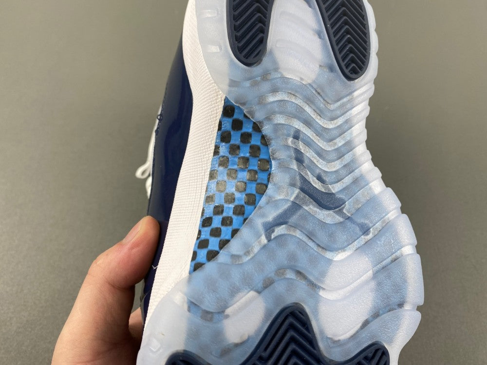 Low Top Sneakers, Navy Blue White Colorway, Lace Up Design, Casual Gift for Sneaker Fans