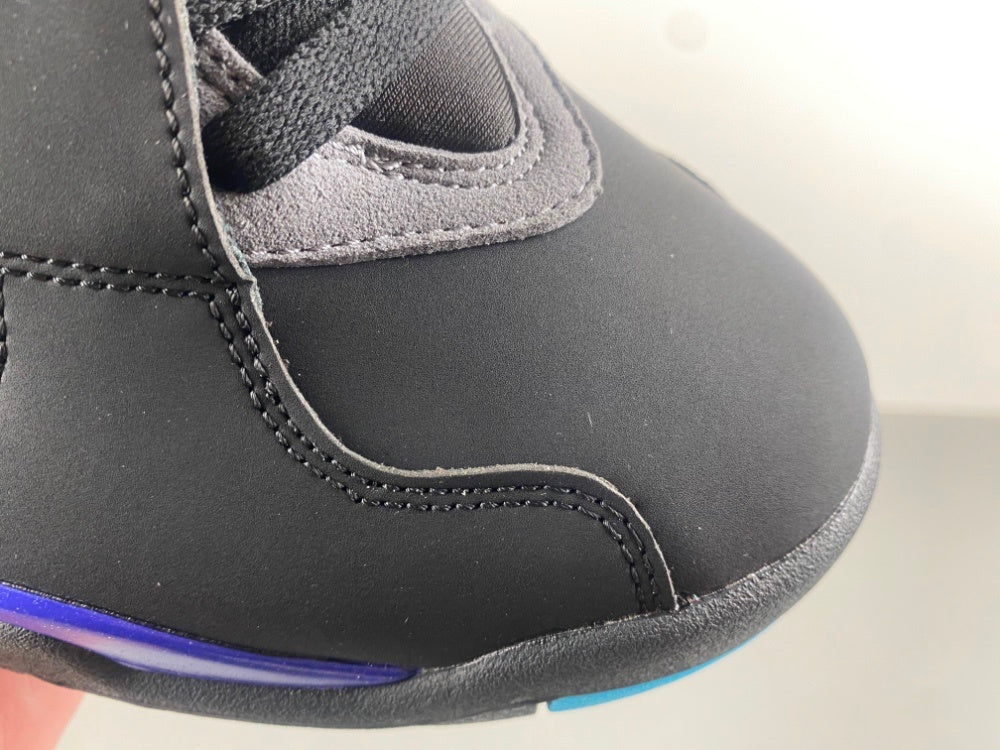 High Top Sneakers, Blue Black Purple Gray Colorway, Strap Design, Casual Gift for Sneaker Fans