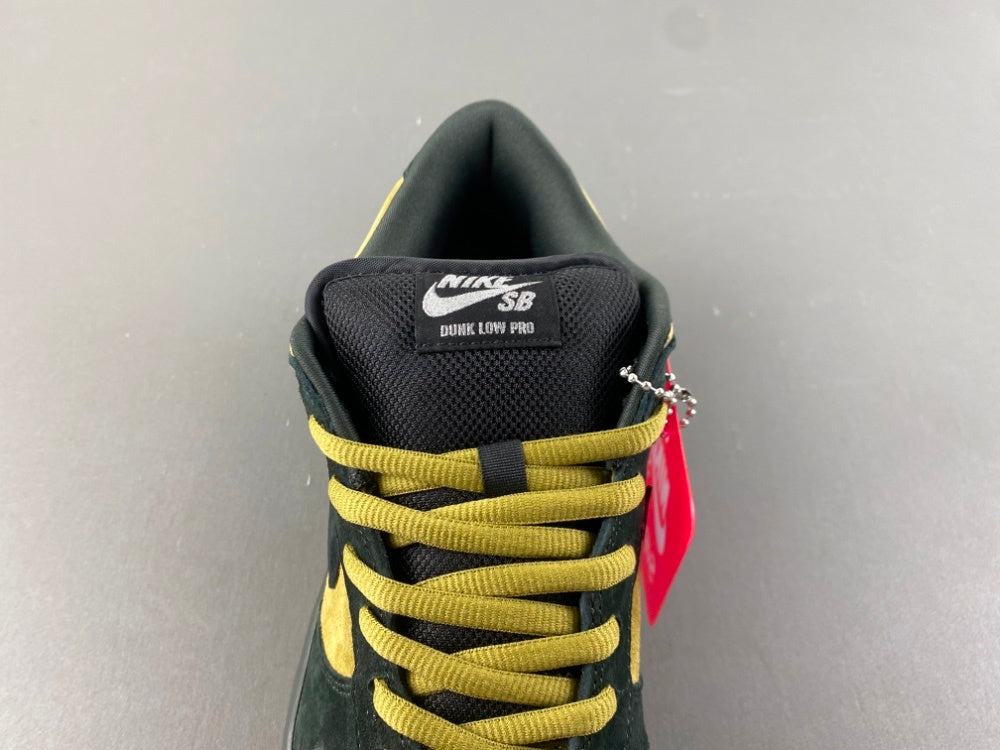 Low Top Sneakers, Army Green Yellow Colorway, Lace Up Design, Casual Gift for Sneaker Fans