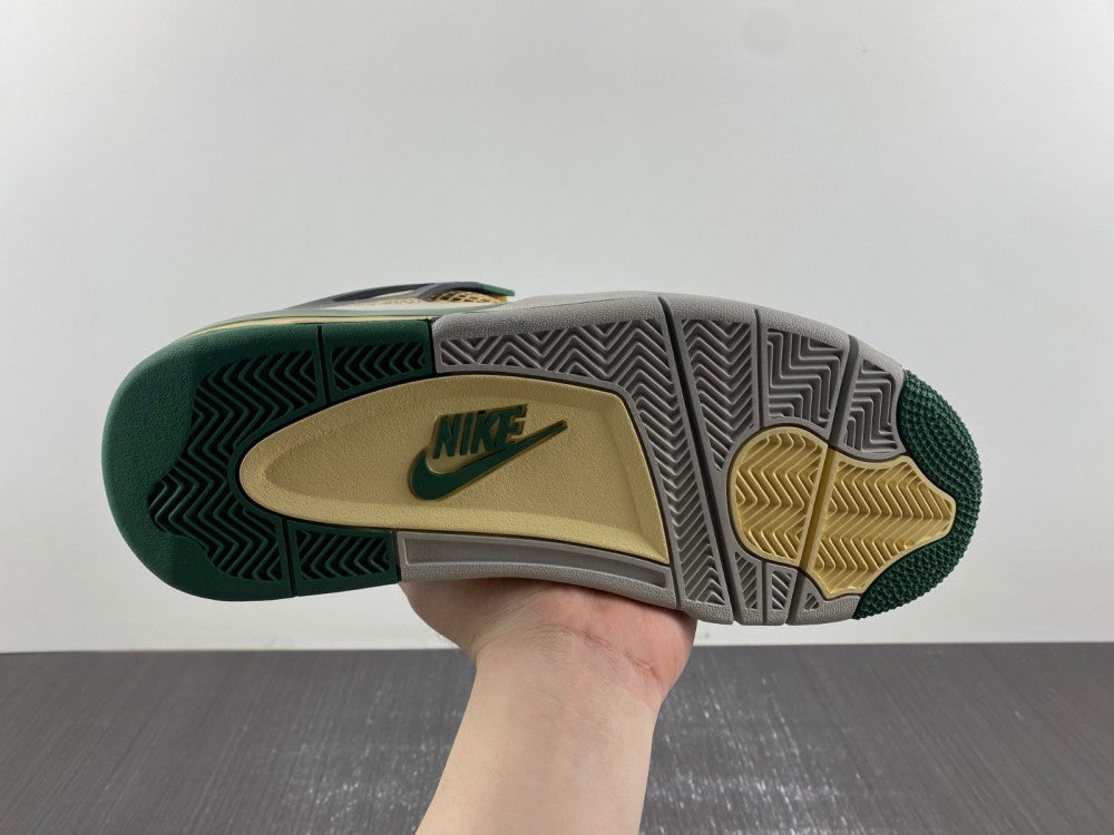 Distressed Sneakers, White Green Colorway, Lace Up Design, Distressed Finish, Casual Gift for Sneaker Fans