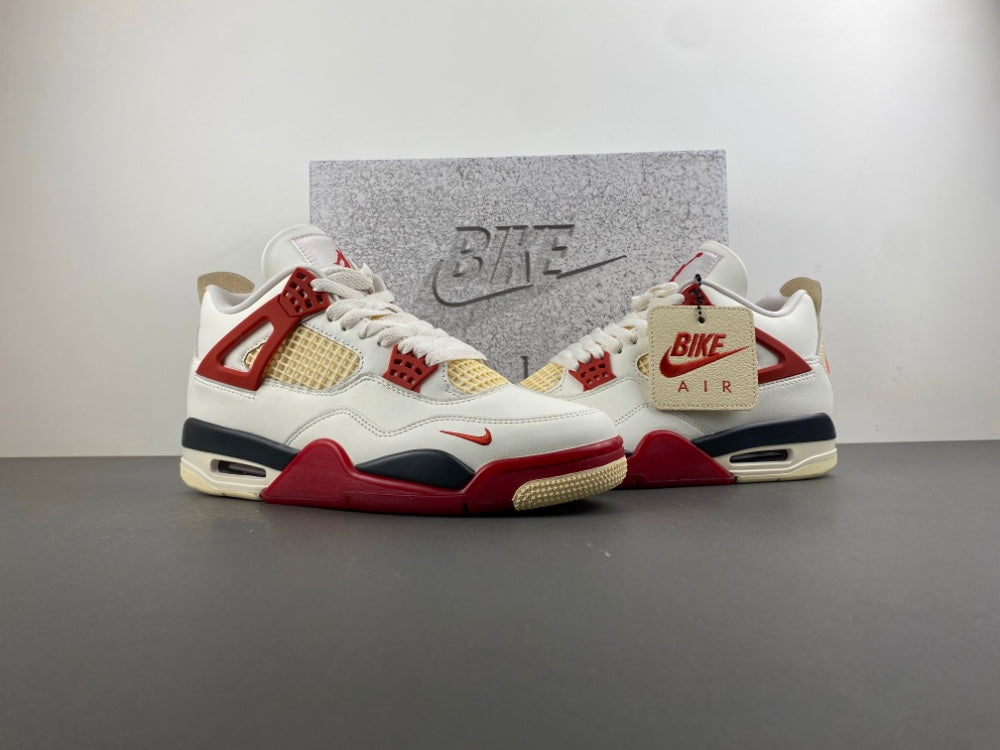 Low Top Sneakers, White Black Red Colorway, Lace Up Design, Casual Gift for Sneaker Fans