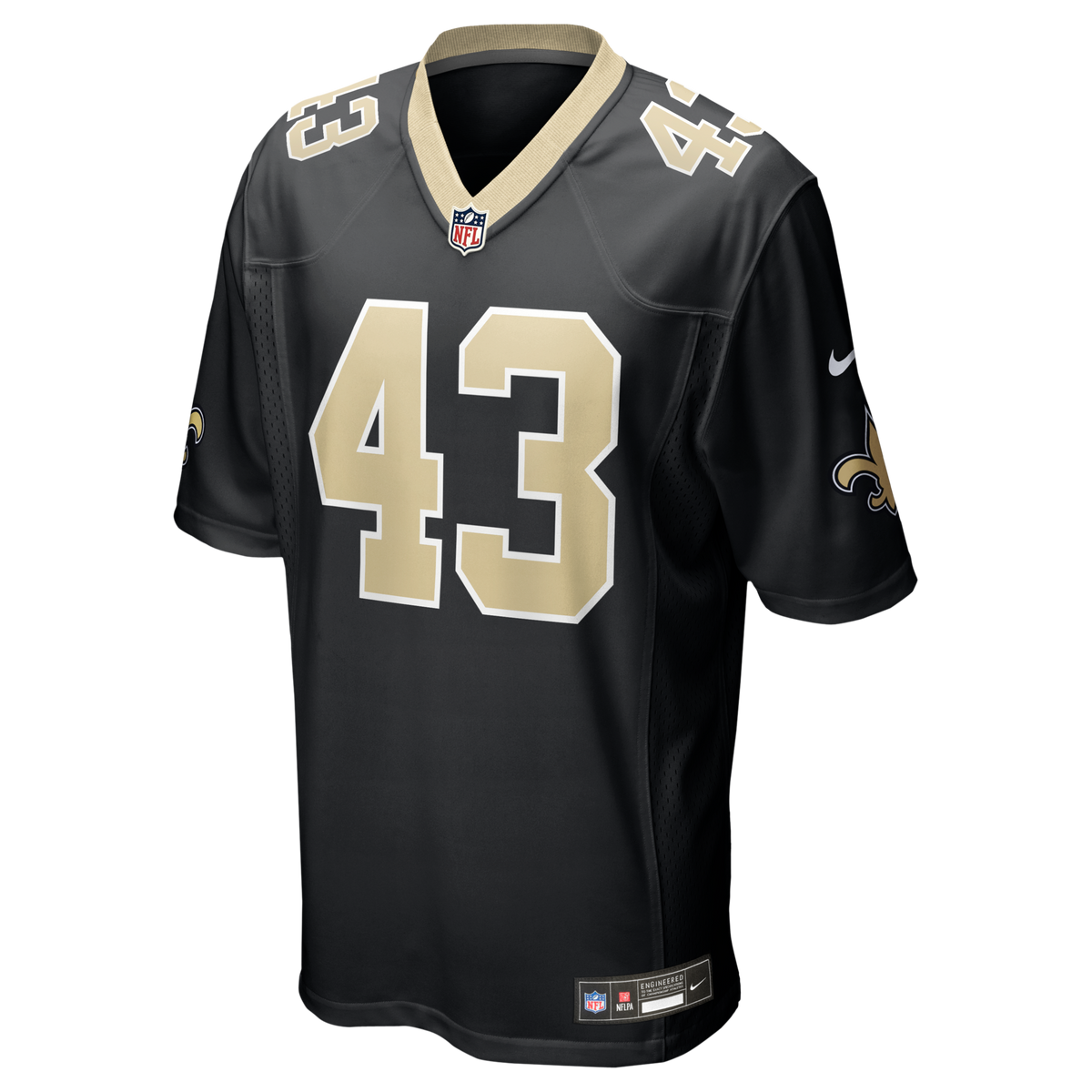 New Orleans Saints Michael Davis Black Team Game Jersey