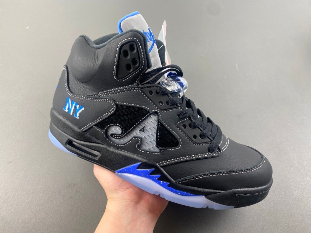 Low Top Sneakers, Blue Black Colorway, Lace Up Design, Casual Gift for Sneaker Fans