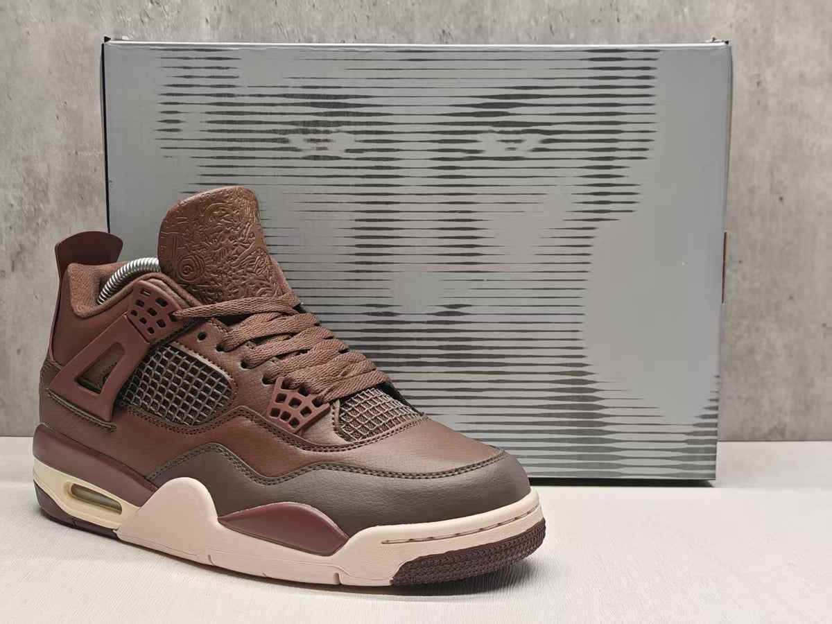 Mid Top Sneakers, Brown Colorway, Lace Up Design, Casual Gift for Sneaker Fans