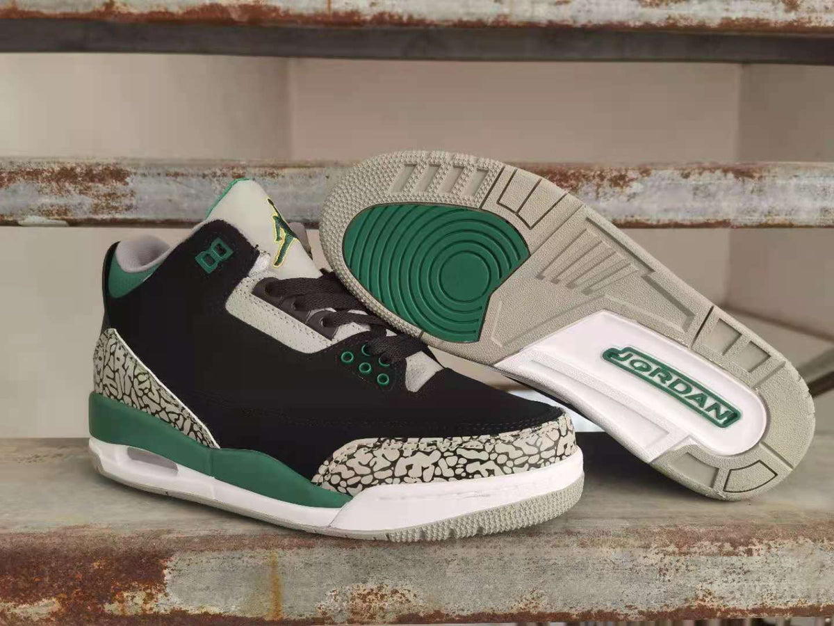 Sneakers, Black Green Colorway, Lace Up Design, Casual Gift for Sneaker Fans