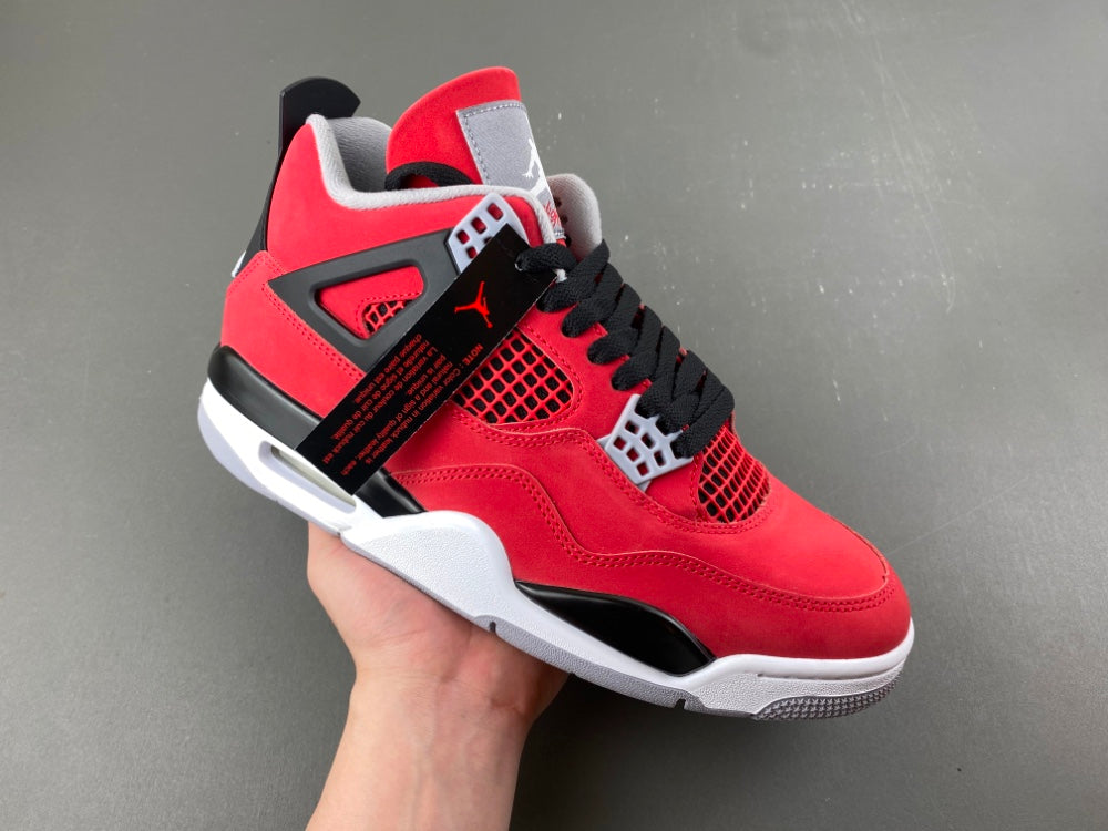 Mid Top Sneakers, Red Black Colorway, Lace Up Design, Casual Gift for Sneaker Fans