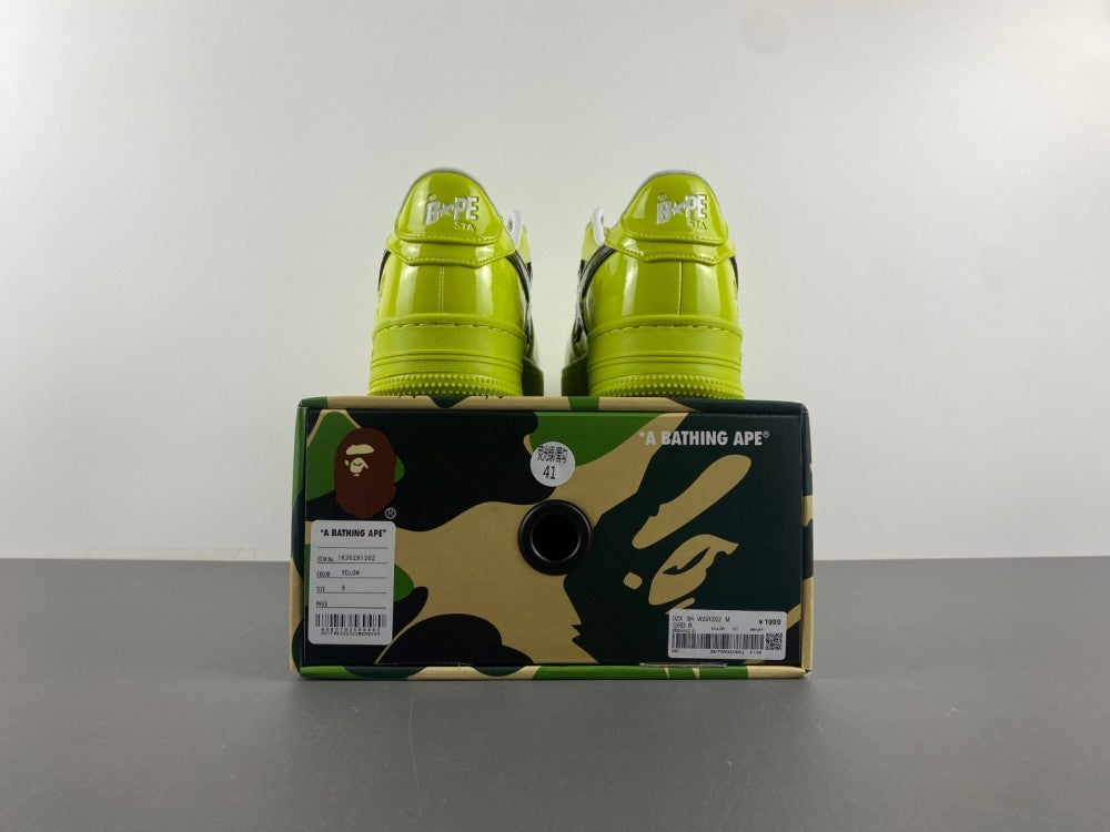 Low Top Sneakers, Neon Green Black Colorway, Lace Up Design, Casual Gift for Sneaker Fans