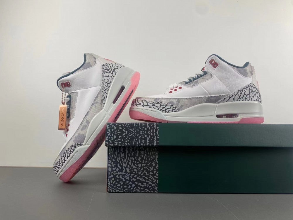 Low Top Sneakers, White Pink Gray Colorway, Lace Up Design, Casual Gift for Sneaker Fans