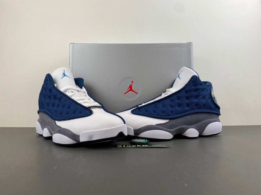Low Top Sneakers, Blue White Gray Colorway, Lace Up Design, Casual Gift for Sneaker Fans