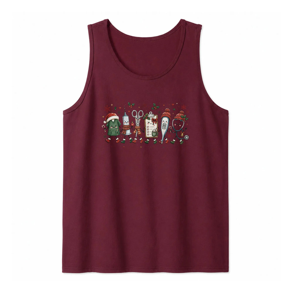 Hairdresser Christmas Tank, Christmas Hairstylist Tank Top, Holiday Salon Sleeveless Tee, Retro Hair Stylist Tank, Beauty Xma