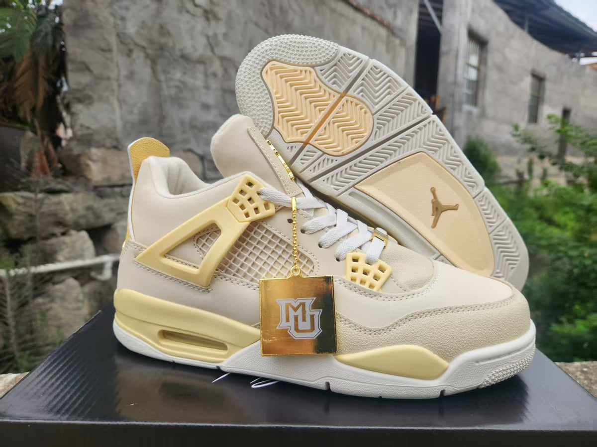 Mid Top Sneakers, Yellow Colorway, Lace Up Design, Casual Gift for Sneaker Fans