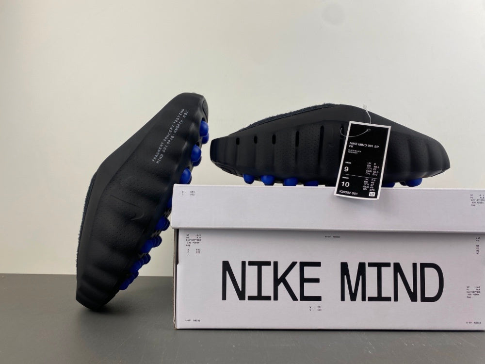 Slides, Blue Black Colorway, Slip On Design, Casual Gift for Shoe Lovers