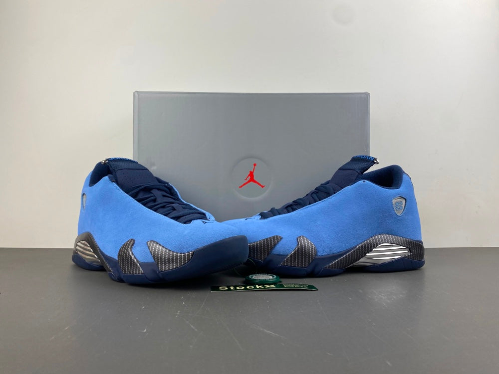Retro Basketball Shoes, Blue Black Colorway, Lace Up Design, Casual Gift for Shoe Lovers