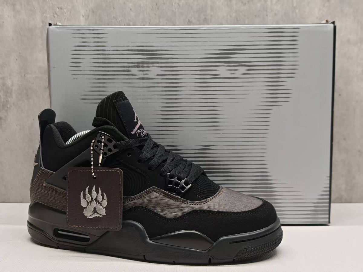 Mid Top Sneakers, Black Gray Colorway, Lace Up Design, Casual Gift for Sneaker Fans