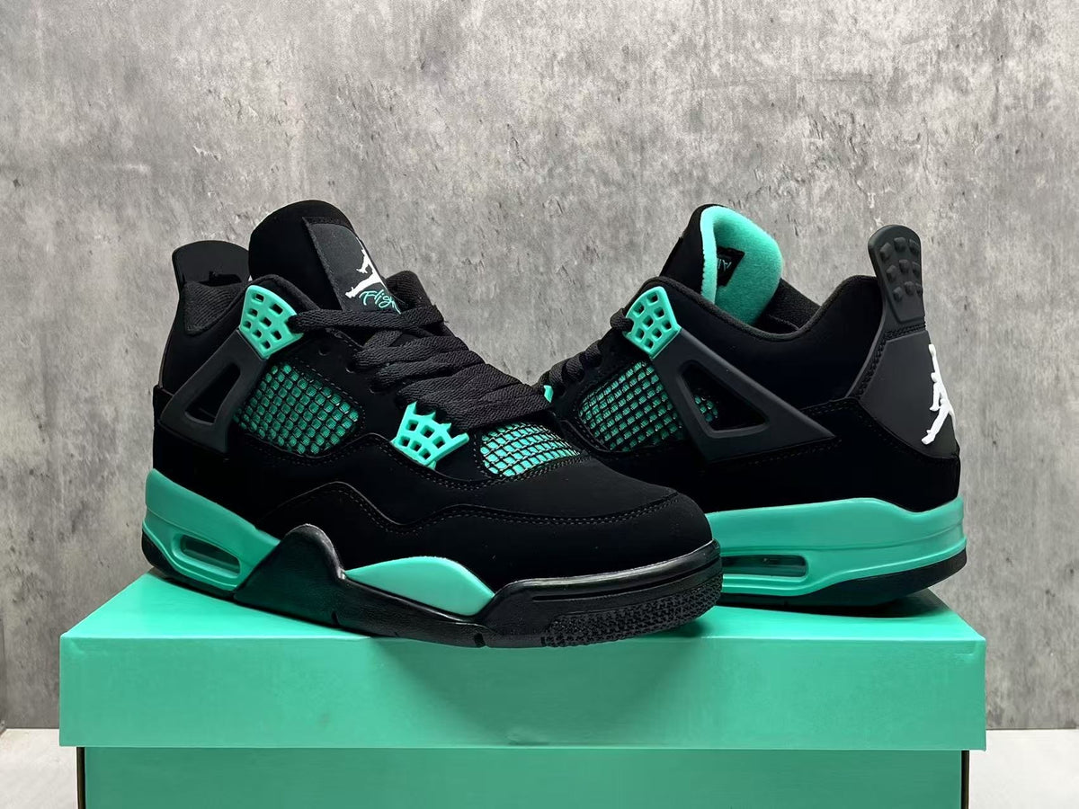 Mid Top Sneakers, Black Green Colorway, Lace Up Design, Casual Gift for Sneaker Fans