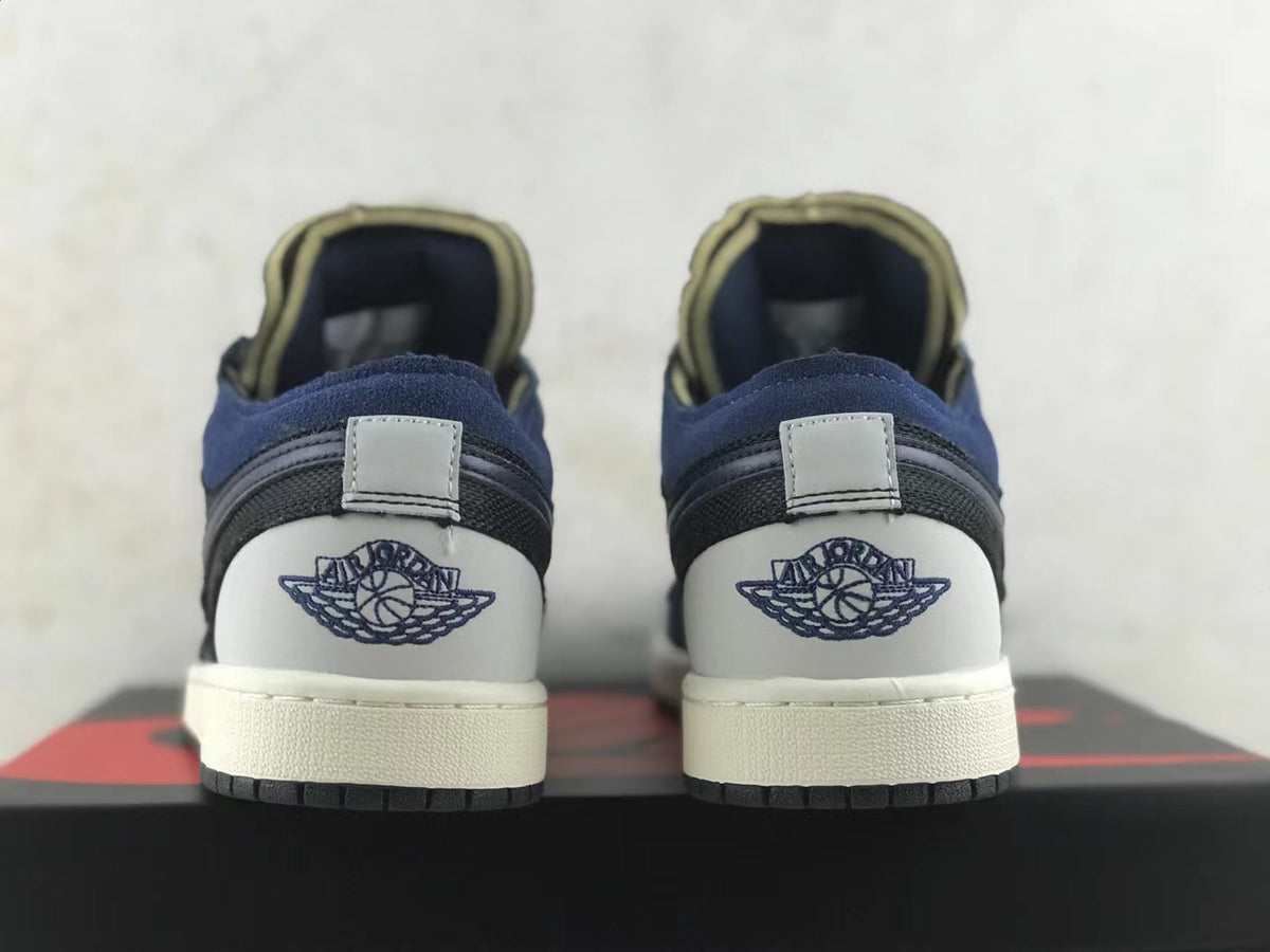 Low Top Sneakers, Midnight Blue Colorway, Lace Up Design, Casual Gift for Sneaker Fans