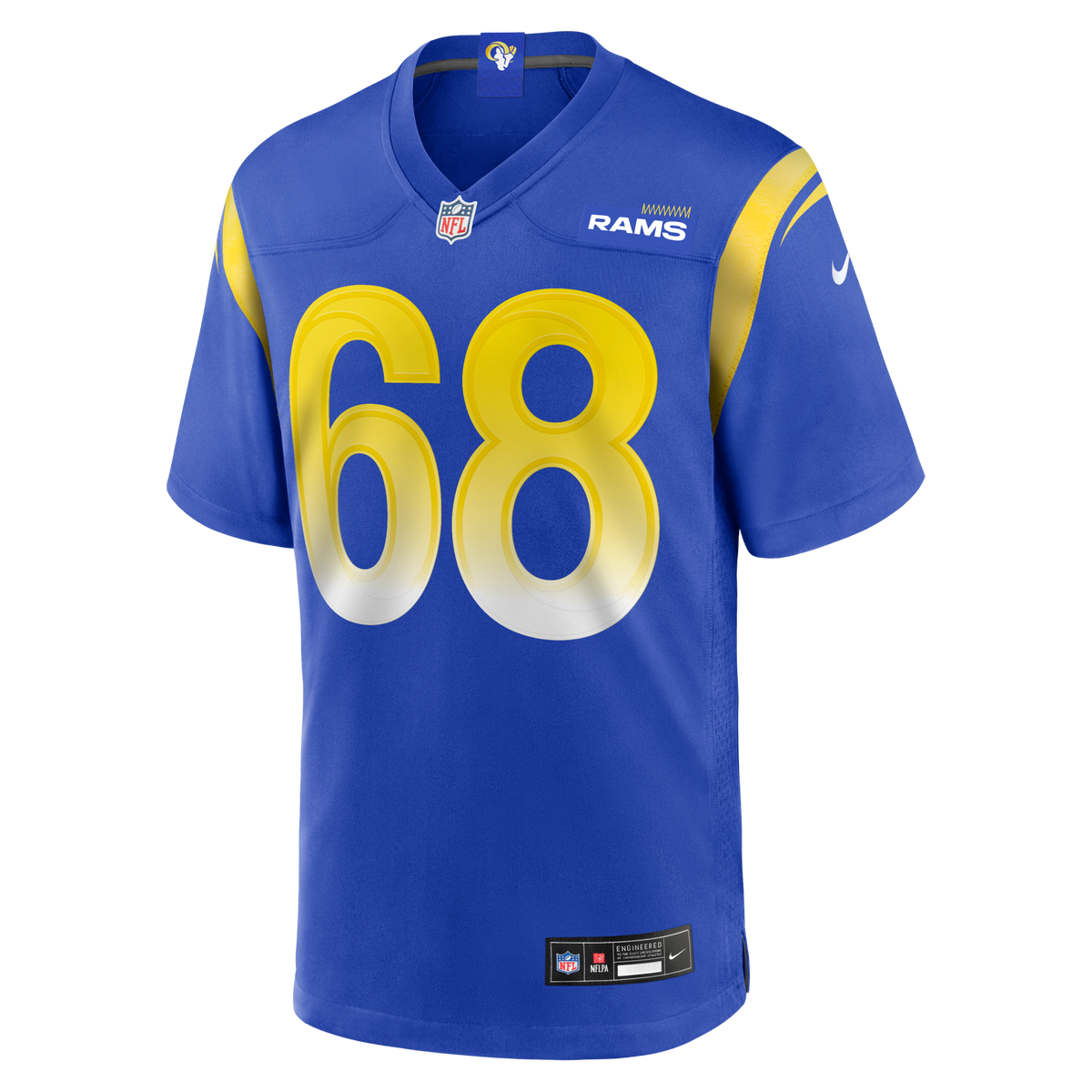 Los Angeles Rams David Quessenberry Royal Team Game Jersey