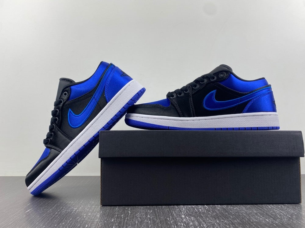 Low Top Sneakers, Black Blue Colorway, Lace Up Design, Casual Gift for Sneaker Fans